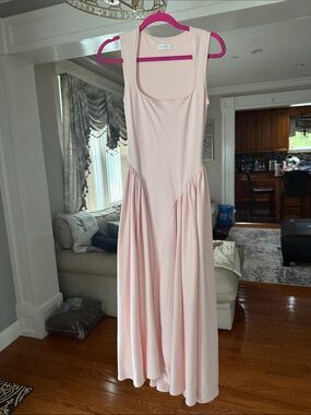 Meshki Pale Blush Scoop-Neck Sleeveless Maxi Dress